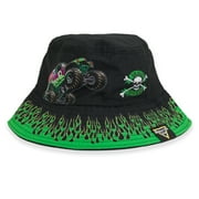 Monster Jam Grave Digger One Size Toddler Bucket Sun Hat Green / Black OS Toddler